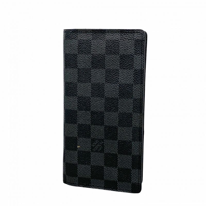 Louis Vuitton Damier Graphite Portefeuille Blazer N62665 Black Men's Long Wallet