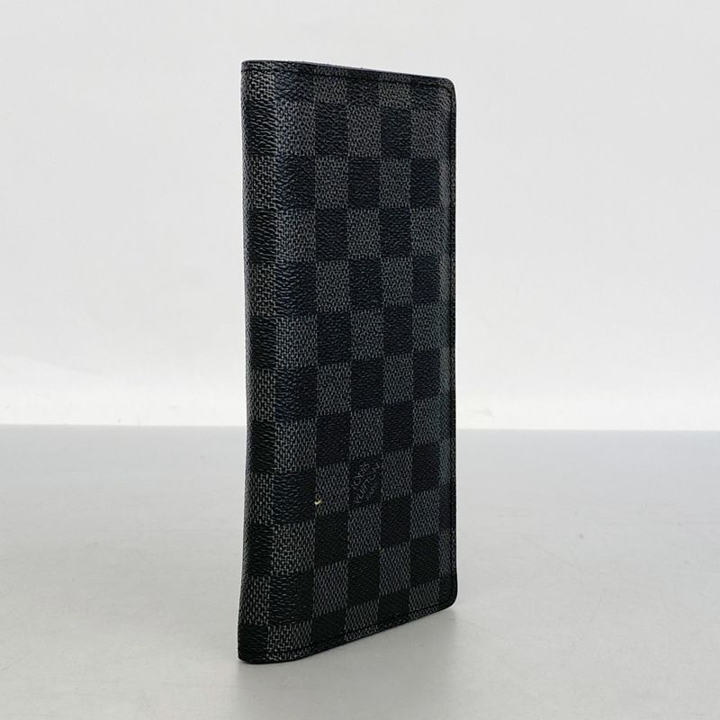 Louis Vuitton Damier Graphite Portefeuille Blazer N62665 Black Men's Long Wallet