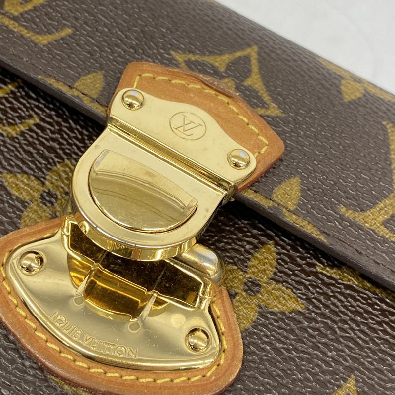 Louis Vuitton Trifold Wallet Monogram Portefeuille Koala M58013 Brown Ladies