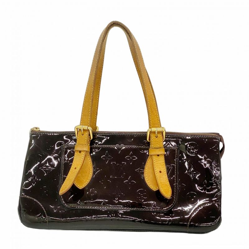 Louis Vuitton Shoulder Bag Vernis Rosewood Avenue M93510 Amarante Women's