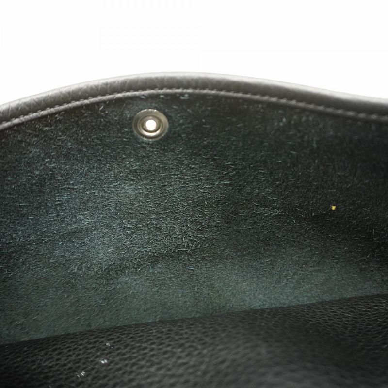 Hermes Shoulder Bag Evelyn 3PM Taurillon Clemence Black Silver Hardware W