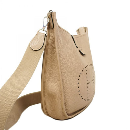 Hermes Shoulder Bag Evelyn 3PM Taurillon Clemence Tortiere Gray Silver Hardware