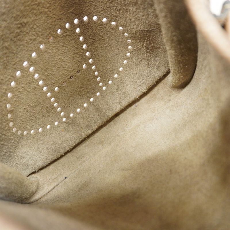 Hermes Shoulder Bag Evelyn 3PM Taurillon Clemence Tortiere Gray Silver Hardware