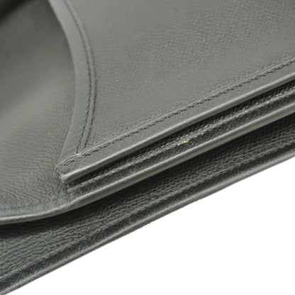 Hermes Shoulder Bag Evelyn 2PM Vaux Epson Black Silver Hardware □J Engraved