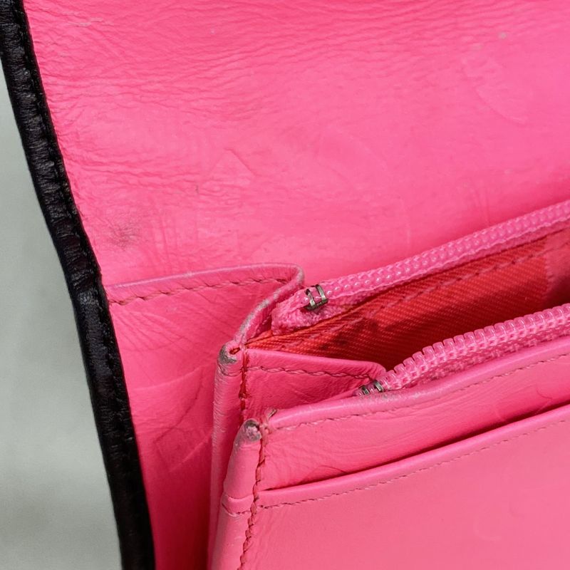 Chanel Long Wallet Cambon Lambskin Black Silver Hardware Women