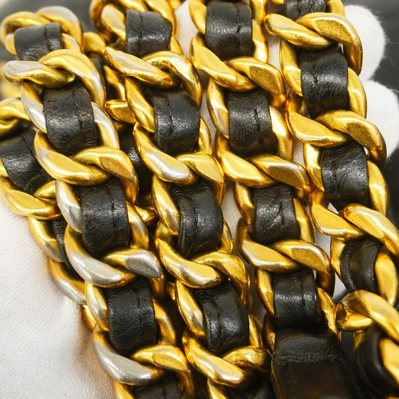 Chanel Backpack Daypack Matelasse Lambskin Black Gold Hardware Women