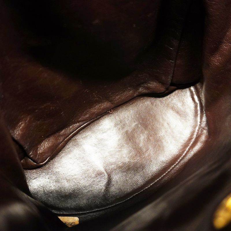 Chanel Backpack Daypack Matelasse Lambskin Black Gold Hardware Women