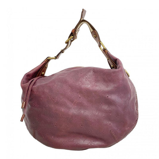 Louis Vuitton Shoulder Bag Mahina Onata GM M40001 Aubergine Ladies