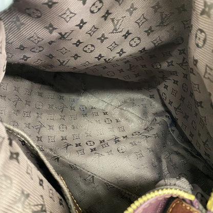 Louis Vuitton Shoulder Bag Mahina Onata GM M40001 Aubergine Ladies