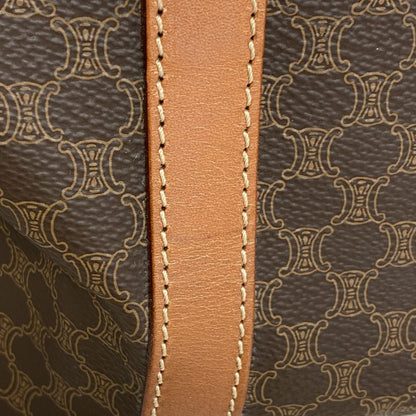 Celine Handbag Macadam PVC Brown Gold Hardware Women