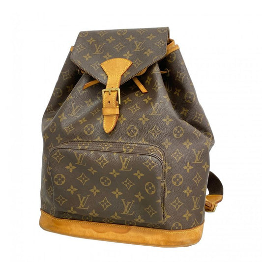 Louis Vuitton Backpack Daypack Monogram Montsouris M51135 Brown Women's