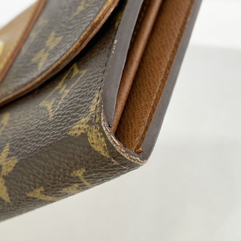 Louis Vuitton Long Wallet Monogram Portefeuille Boissy M63220 Brown Ladies