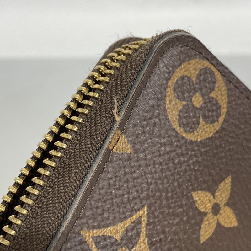 Louis Vuitton Long Wallet Monogram Portefeuille Clemence M60742 Fuchsia Ladies