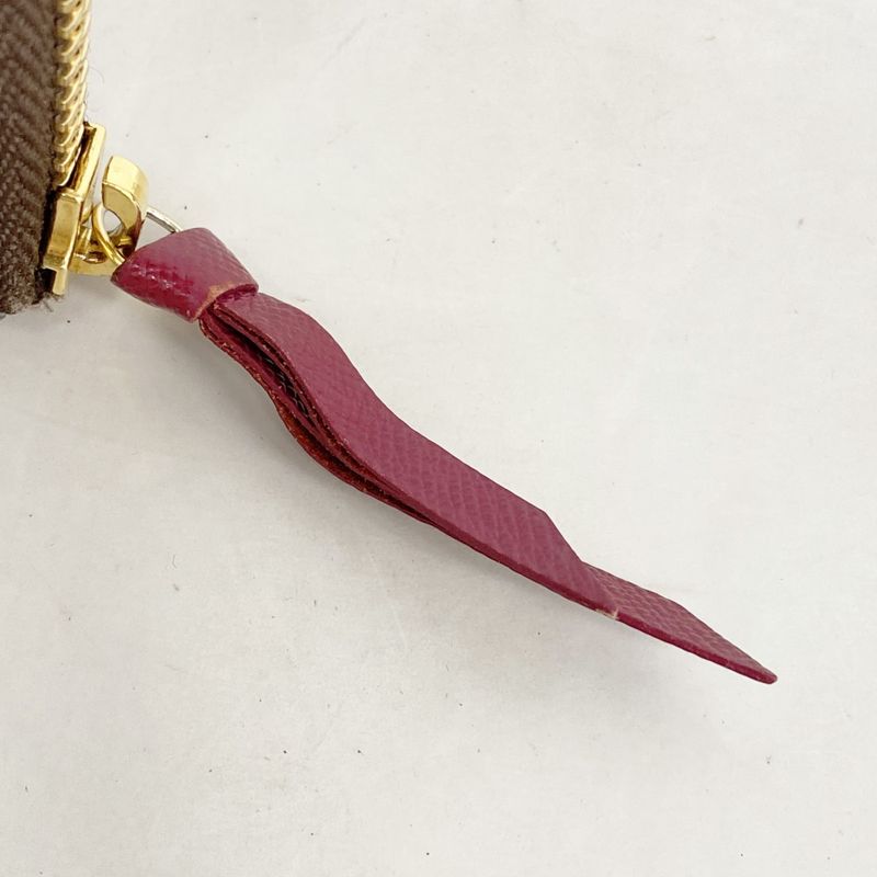 Louis Vuitton Long Wallet Monogram Portefeuille Clemence M60742 Fuchsia Ladies