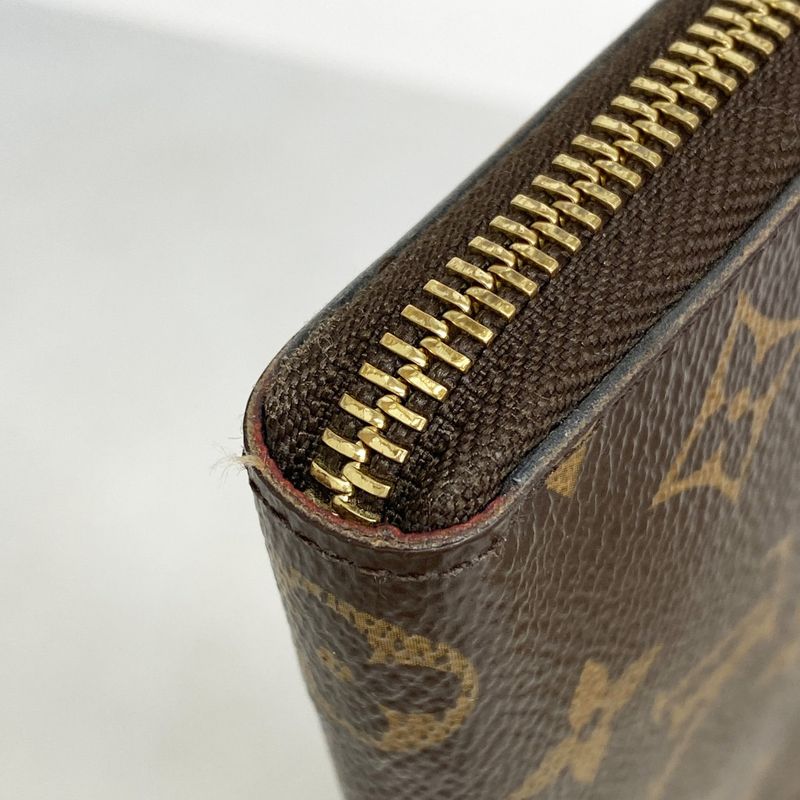 Louis Vuitton Long Wallet Monogram Portefeuille Clemence M60742 Fuchsia Ladies