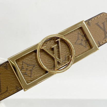 Louis Vuitton Belt Monogram Reverse Santure Dauphine M0203 Brown Ladies