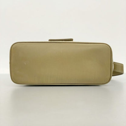 Celine Handbag C Macadam Canvas Khaki Brown Silver Hardware Women