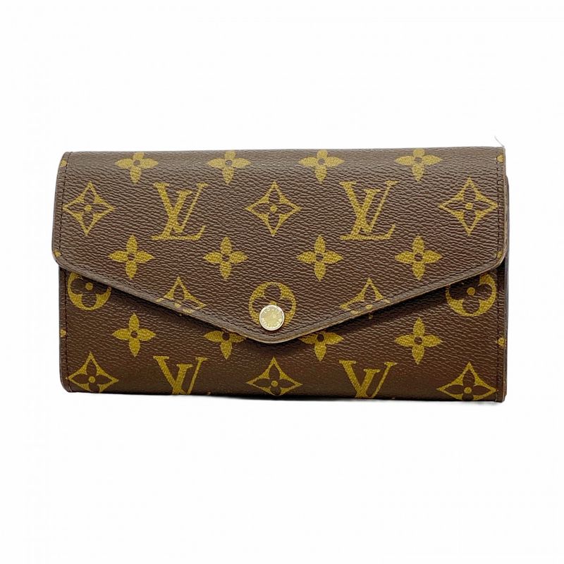 Louis Vuitton Long Wallet Monogram Portefeuille Sarah M60531 Brown Ladies