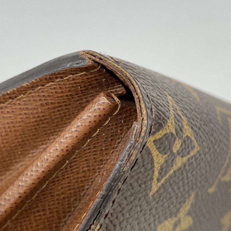 Louis Vuitton Long Wallet Monogram Portefeuille Sarah M60531 Brown Ladies