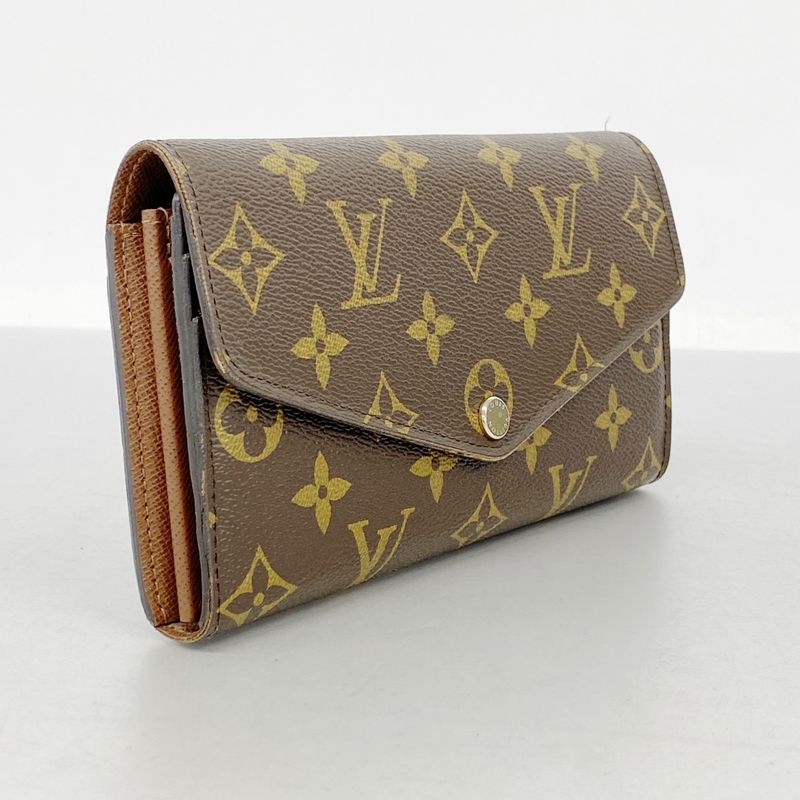 Louis Vuitton Long Wallet Monogram Portefeuille Sarah M60531 Brown Ladies