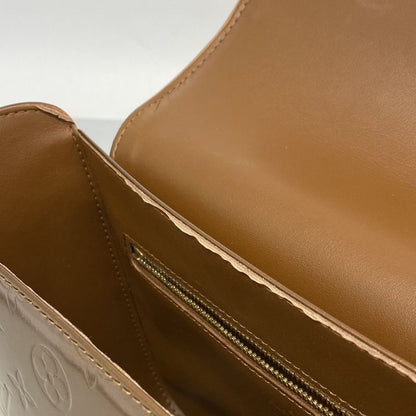 Louis Vuitton Shoulder Bag Vernis Christie GM M91107 Bronze Ladies