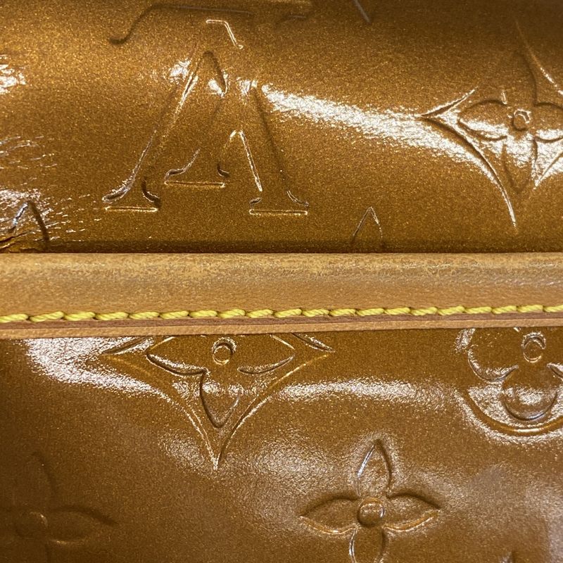 Louis Vuitton Shoulder Bag Vernis Christie GM M91107 Bronze Ladies
