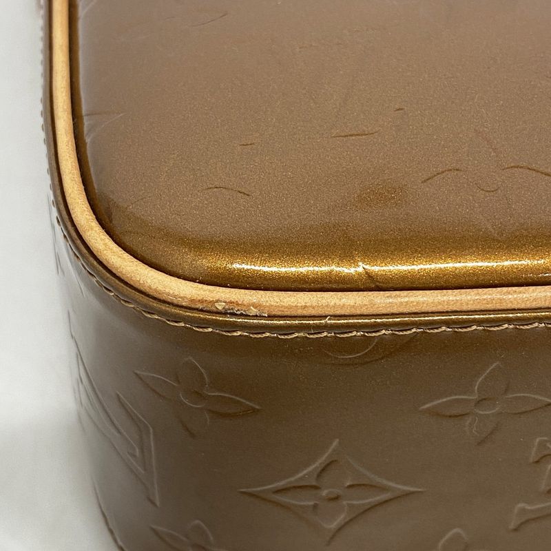 Louis Vuitton Shoulder Bag Vernis Christie GM M91107 Bronze Ladies