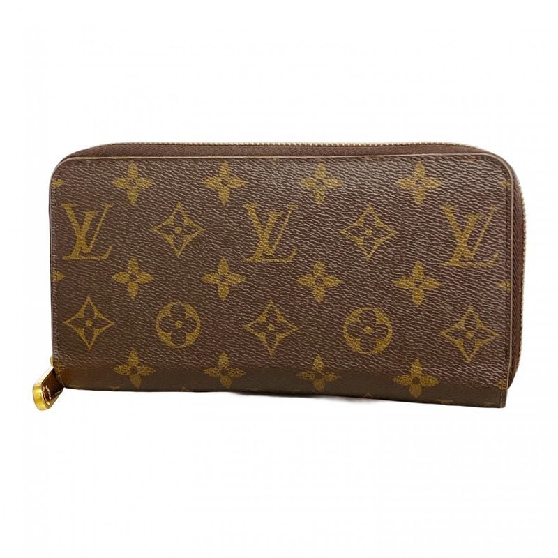 Louis Vuitton Long Wallet Monogram Zippy Wallet M41895 Fuchsia Ladies