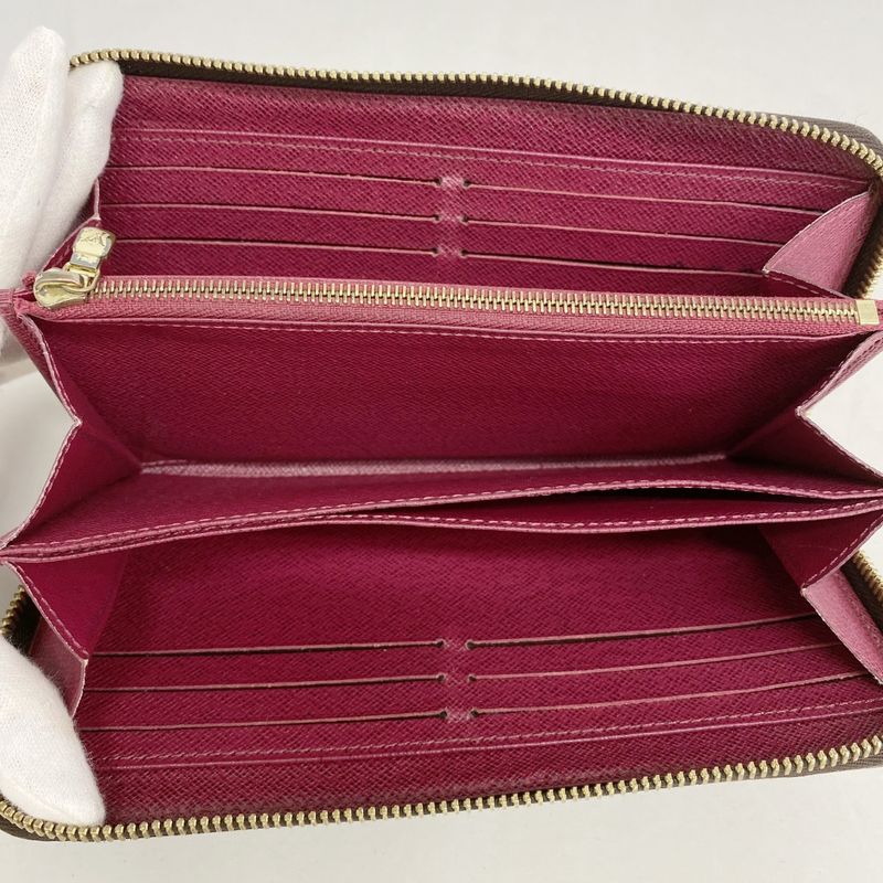 Louis Vuitton Long Wallet Monogram Zippy Wallet M41895 Fuchsia Ladies