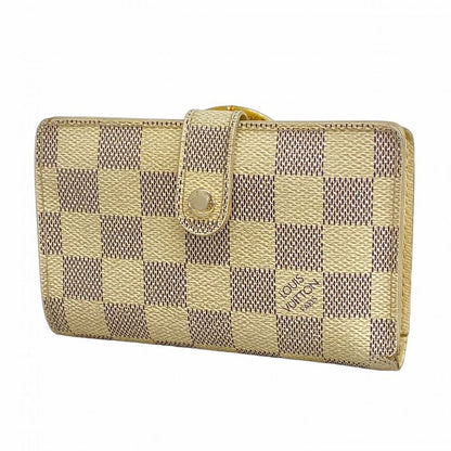 Louis Vuitton Wallet Damier Azure Portefeuille Viennois N61676 White Ladies