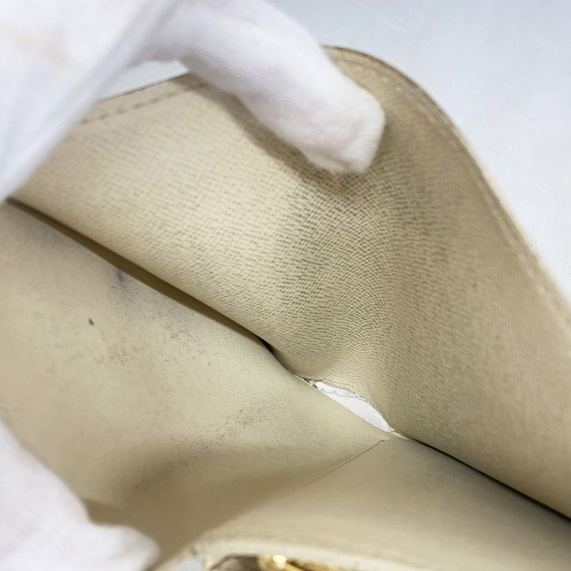 Louis Vuitton Wallet Damier Azure Portefeuille Viennois N61676 White Ladies