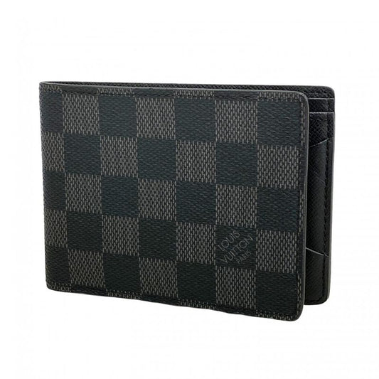 Louis Vuitton Billfold Damier Graphite Portefeuille Multiple N62663 Black Men's