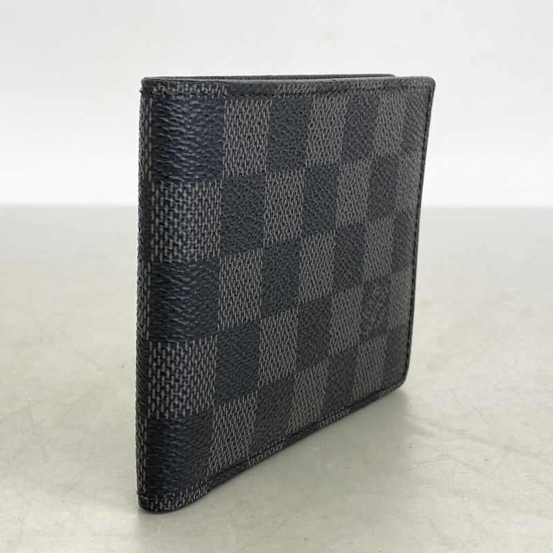 Louis Vuitton Billfold Damier Graphite Portefeuille Multiple N62663 Black Men's