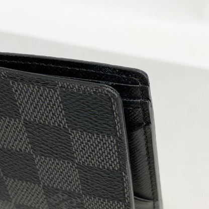 Louis Vuitton Billfold Damier Graphite Portefeuille Multiple N62663 Black Men's