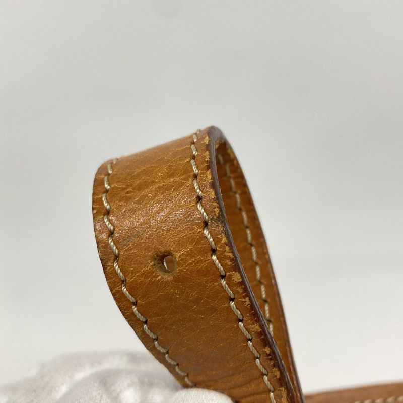 Celine Tote Bag Macadam PVC Brown Gold Hardware Women's