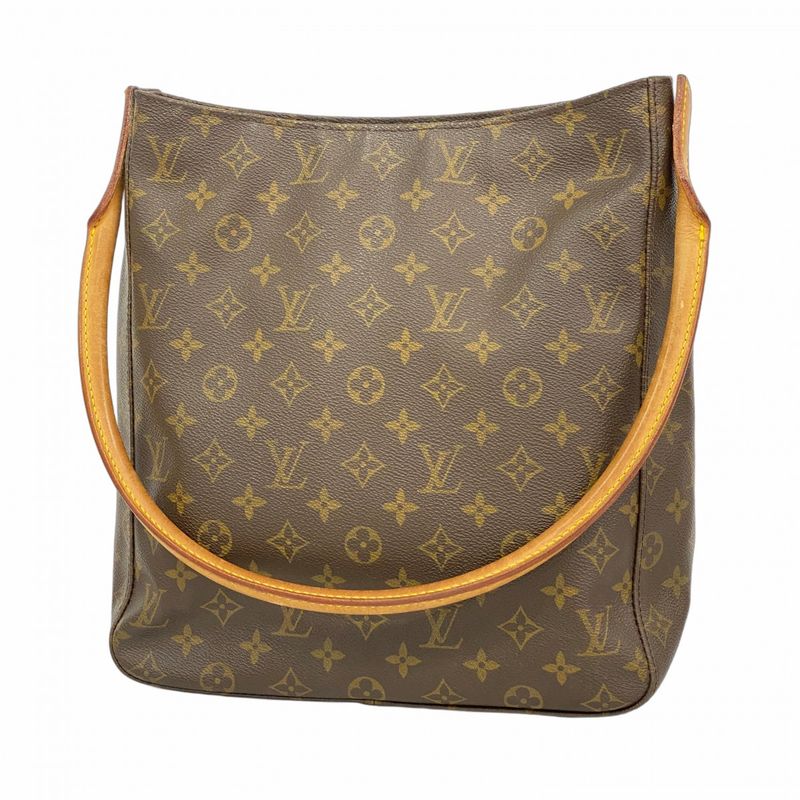 Louis Vuitton Shoulder Bag Monogram Looping GM M51145 Brown Ladies