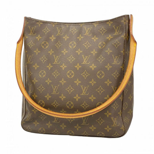 Louis Vuitton Shoulder Bag Monogram Looping GM M51145 Brown Ladies