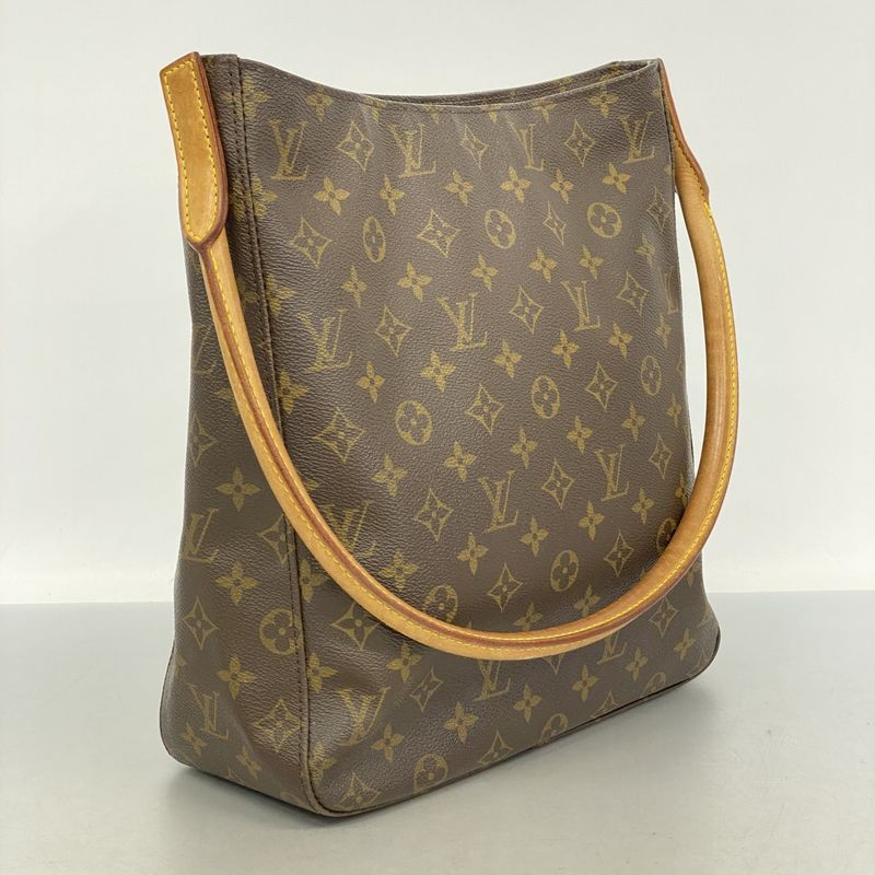 Louis Vuitton Shoulder Bag Monogram Looping GM M51145 Brown Ladies