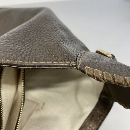 Gucci Shoulder Bag Bamboo New Jackie 246907 Leather Brown Chien Pan Gold