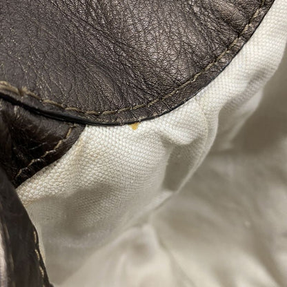 Gucci Shoulder Bag Bamboo New Jackie 246907 Leather Brown Chien Pan Gold