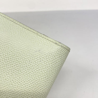 Hermes Wallet Bearn Compact Vaux Epson Veil Fizz Silver Hardware U Engraved