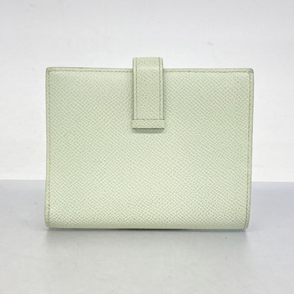 Hermes Wallet Bearn Compact Vaux Epson Veil Fizz Silver Hardware U Engraved