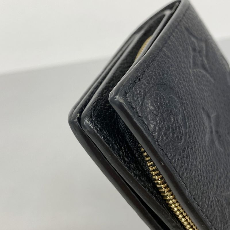 Louis Vuitton Wallet Monogram Empreinte Portefeuille Cles A M80151 Noir Black