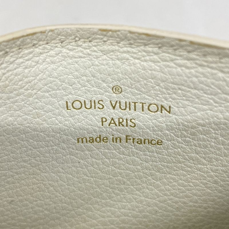 Louis Vuitton Card Case Porte Culto Lock Me M68727 White Women's