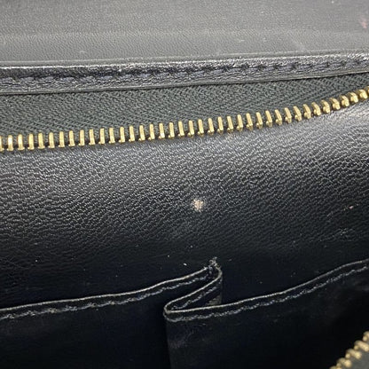 Celine Pouch Macadam PVC Black Gold Hardware Women