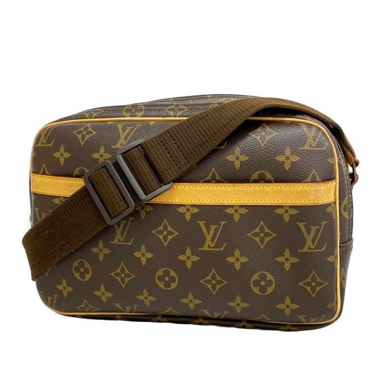 Louis Vuitton Shoulder Bag Monogram Reporter PM M45254 Brown Ladies