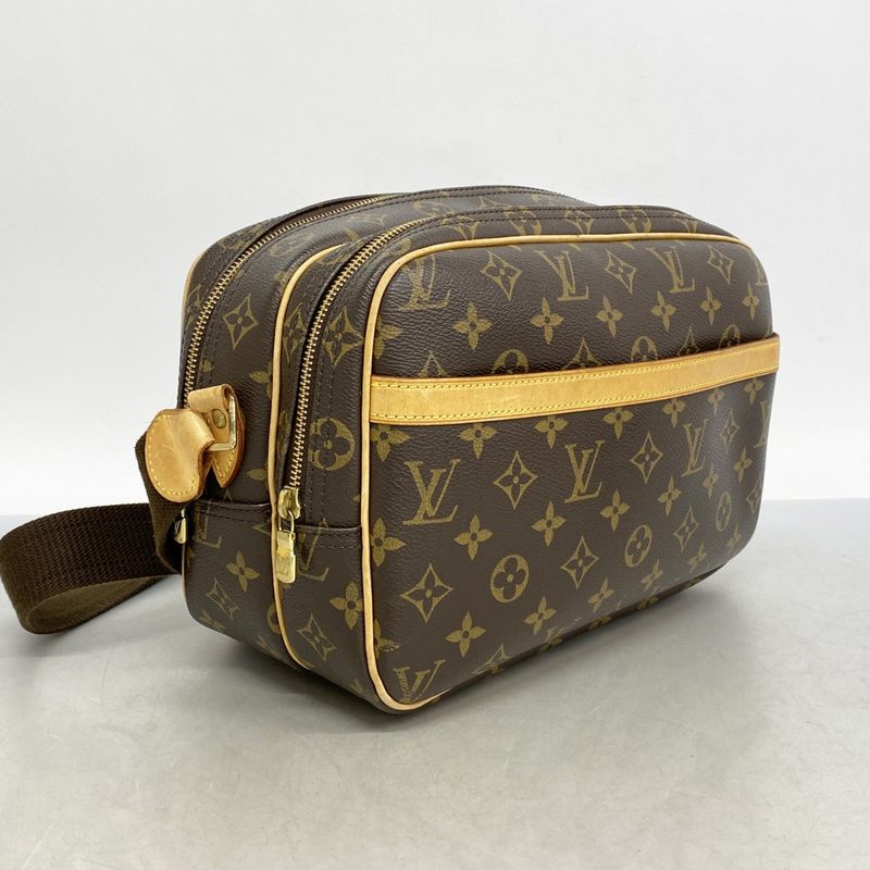 Louis Vuitton Shoulder Bag Monogram Reporter PM M45254 Brown Ladies