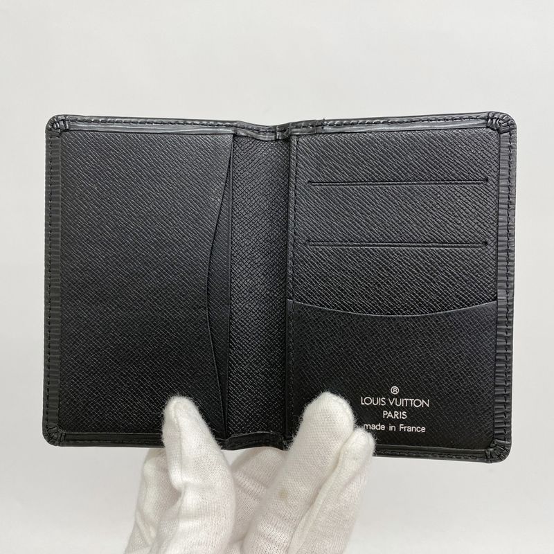 Louis Vuitton Epi Organizer De Poche Card Case M63582 Noir Black Men Women