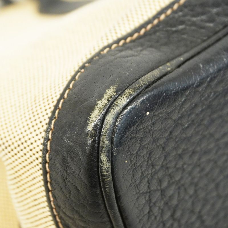 Hermes Tote Garden Party TPM Bordic Ribbon Toile Ash Black Silver Hardware Women