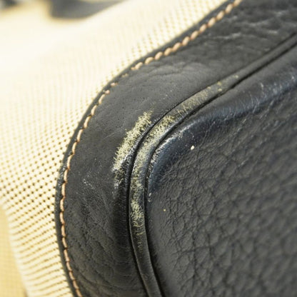 Hermes Tote Garden Party TPM Bordic Ribbon Toile Ash Black Silver Hardware Women